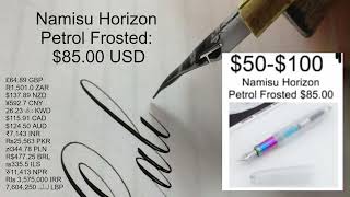 Namisu Horizon fountain pen price 8500 USD [upl. by Sawyor]