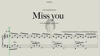 Miss You  Easy Piano  Dietmar Steinhauer [upl. by Merp]