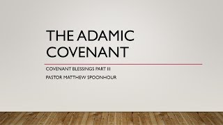 The Adamic Covenant [upl. by Haig158]