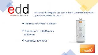 Heatrae Sadia Megaflo Eco 210i Cylinder 7817128 Unleash Endless Hot Water Power [upl. by Nnyleahs923]