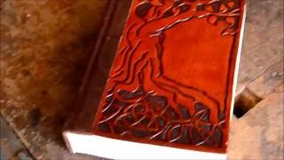 Tooled Leather Bible Cover [upl. by Khalsa363]