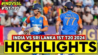 India vs Sri Lanka 1st T20 Highlights 2024  IND vs SL 2024  IND vs SL 1st T20 Highlights 2024 [upl. by Mcevoy390]