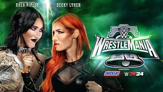 Rhea Ripley vs Becky Lynch WrestleMania XL Hype Package [upl. by Zoarah]