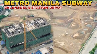 METRO MANILA SUBWAY VALENZUELA STATION DEPOT UPDATE 09122024 [upl. by Banquer]