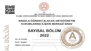 LGS 2022 FEN BİLİMLERİ SORU VE CEVAP ANAHTARI 2022LGS lgs2022 [upl. by Yllom]