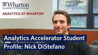 Analytics Accelerator Student Profile – Nick DiStefano [upl. by Ridgley]