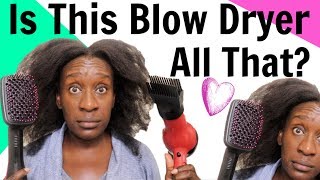 The Revlon One Step Hair Dryer Brush on 4c Natural Hair  Detailed Review  Speed Test [upl. by Kutzer]