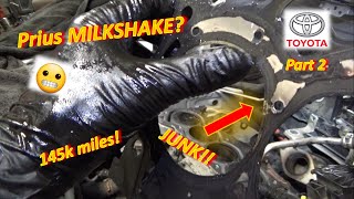 Pt 2 Prius MILKSHAKE Head Gasket FAIL Hidden COST of Hybrids [upl. by Moscow]