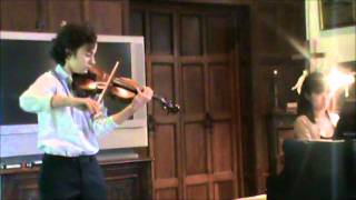 Charles de Beriot Concerto 9 1st Mvt  Performed by Jasper Rogal at the Danish Home [upl. by Gaye336]