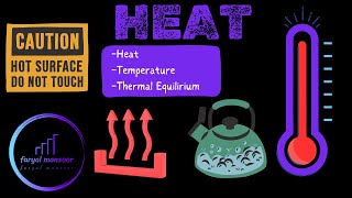 Heat  temperature Thermal Equilibrium  FaryalMansoorArain [upl. by Yelsel]