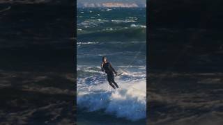 Wait for it 🖕 extreme kitesurfing capetown surf [upl. by Rivi603]