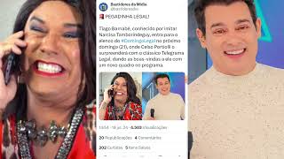 💣 RDD Extra Narcisa Cai no quotTelegrama Legalquot em Estréia no quotDomingo Legalquot [upl. by Gwenore]