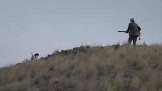 Just a man and his dog as we go hunting for chukars in western Idaho [upl. by Nylissej600]