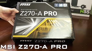 Unboxing  MSI Z 270 A Motherboard [upl. by Malca175]