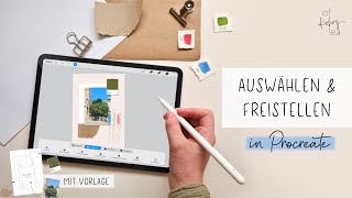 Procreate Auswählen und Freistellen DEUTSCH [upl. by Ninerb130]