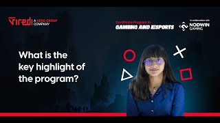 Watch as Prerona Shares her learning journey in our Gaming and Esports program [upl. by Anoniw875]