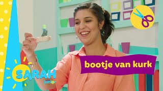 bootje van kurk  Sarah knutselt  Ketnet Junior [upl. by Alcock]