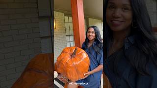 DIY Jumbo Pumpkin Paper Mache diycrafts diydecor falldecor diyfalldecor [upl. by Leonard]