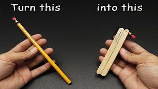 Turn an ordinary PENCIL into something COOL  DIY Tutorial [upl. by Lamarre]