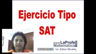 Ejercicio tipo SAT Prueba de admision  LaProfe Esther Morales [upl. by Derwin]