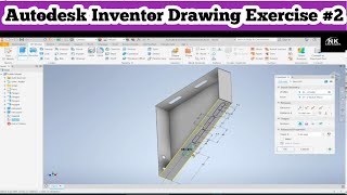 Autodesk Inventor Tutorial Exercise 2  Autodesk Inventor For Beginners [upl. by Brittaney]