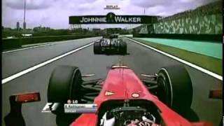 Mark Webber crashes Kimi Räikkönen [upl. by Doownelg]