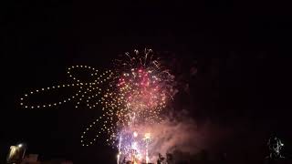 Miamitown Skyline Drone amp Firework Show [upl. by Lanae]