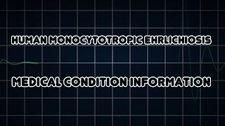 Human monocytotropic ehrlichiosis Medical Condition [upl. by Hussey]