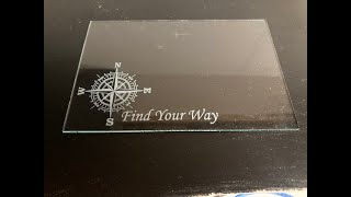 How to Laser engrave on Glass with Diode Laser [upl. by Jerad]