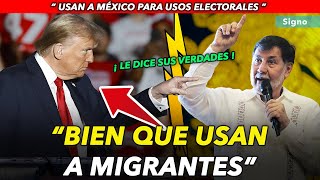 Noroña sube de tono y se la devuelve a Trump Su mamá era migrante [upl. by Azelea]