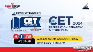 CET 2024 – Preparation Strategy amp Study Plan [upl. by Kciderf952]