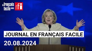 Hillary Clinton soutient Kamala Harris  Journal • Français Facile  RFI [upl. by Verity742]