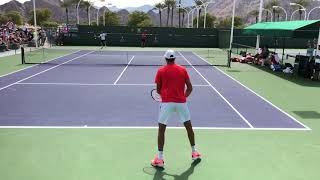 Juan Martin Del Potroamp Roberto Bautista Agut  IW Practice Court Level 60fps [upl. by Isaacson]