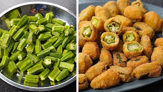 Easy And Delicious Fried Okra  Fried Okra With Crispy Fry  Crispy Okra Fry [upl. by End999]