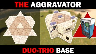 Aggravator V2  RUST DuoTrio Base Design with Trapped Loot Rooms [upl. by Sucul]