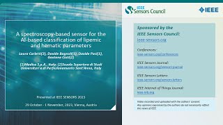 A spectroscopybased sensor for the AIbased classification of lipemic and hematic parameters [upl. by Rora]