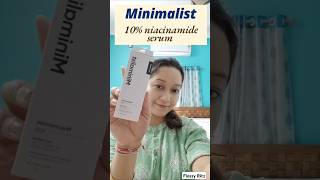 Minimalist Niacinamide serum honest review Who can use when to use review [upl. by Atnes]