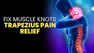 Trapezius Pain Relief  Fix Muscle Knots In Your Neck And Shoulder In 30 Seconds  Neck Pain Relief [upl. by Margeaux]