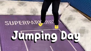 SuperPark Malaysia Trampoline Jumps  POV Video  Vlog [upl. by Rednasyl797]