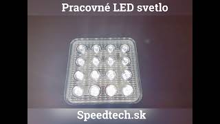 LED pracovné svetlo  16x3W LED  1030V  ECE R10 110x110x25mm [upl. by Nnylarat]