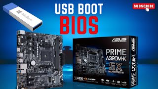 How To Get Into BIOS Settings And USB Boot On ASUS PRIME A320MK [upl. by Nytsud632]