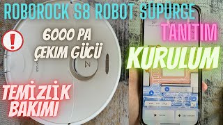 Roborock S8 Özellikleri  Halı algılama S8 Robot Süpürge6000 Pa [upl. by Melar]