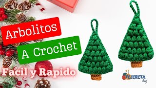 🎄Arbolitos a Crochet en 5 mins paso a paso ❤️ Los vendo como pan caliente [upl. by Ydasahc656]