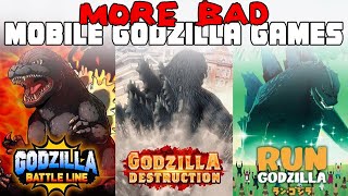 More Bad Mobile Godzilla Games  MIB Video Game Reviews Ep 33 [upl. by Burck]