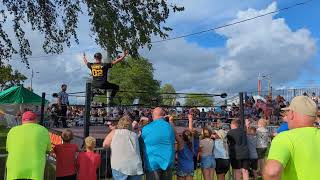 Corey Saint WChase Saint Vs Brandon Fields WAR Wrestling Allen County Fair Lima Ohio 081724 [upl. by Esila]