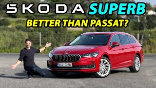 The better Passat Allnew Skoda Superb Estate driving REVIEW 2024 [upl. by Johannessen]