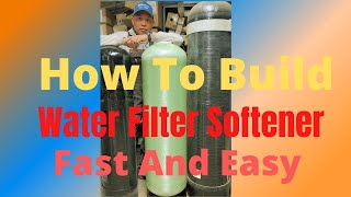 How To Build Water filter Softener Fast And Easy Tagalog version [upl. by Aniuqaoj]