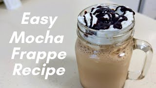 Starbucks Mocha Frappuccino with Maxim Instant Coffee Recipe [upl. by Radcliffe]