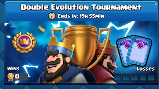 Double evolution tournament Clash royale [upl. by Nulubez]