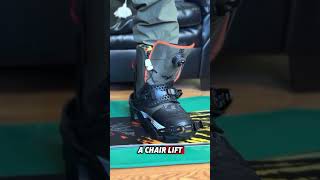 HOW TO USE CLEW STEP In SNOWBOARD bindings snowboarding [upl. by Noraha]